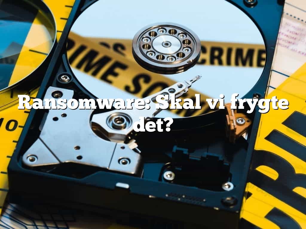 Ransomware: Skal vi frygte det? Ransomware: Skal vi frygte det?