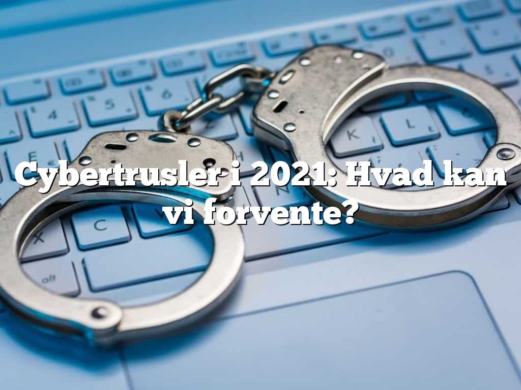 Cybertrusler i 2021: Hvad kan vi forvente?