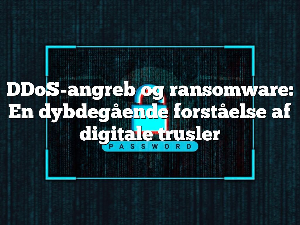 DDoS-angreb og ransomware: En dybdegående forståelse af digitale trusler