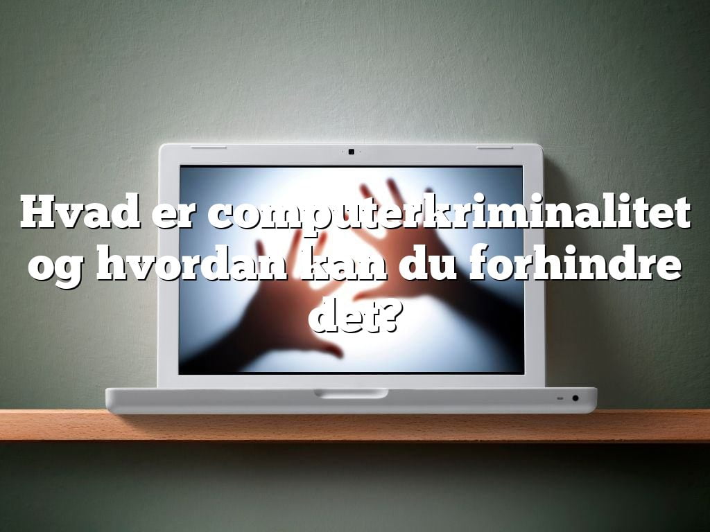 Hvad er computerkriminalitet og hvordan kan du forhindre det?