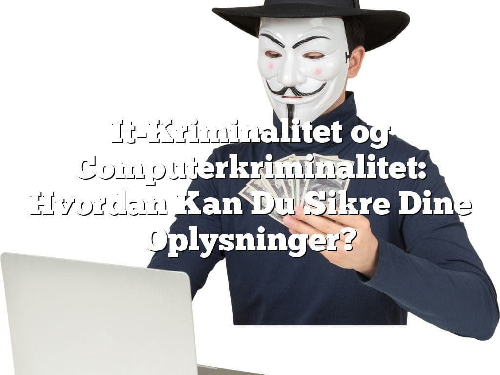 It-Kriminalitet og Computerkriminalitet: Hvordan Kan Du Sikre Dine Oplysninger?