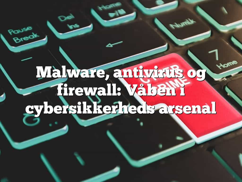Malware, antivirus og firewall: Våben i cybersikkerheds arsenal Malware, antivirus og firewall: Våben i cybersikkerheds arsenal