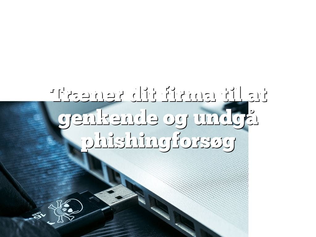 Træner dit firma til at genkende og undgå phishingforsøg