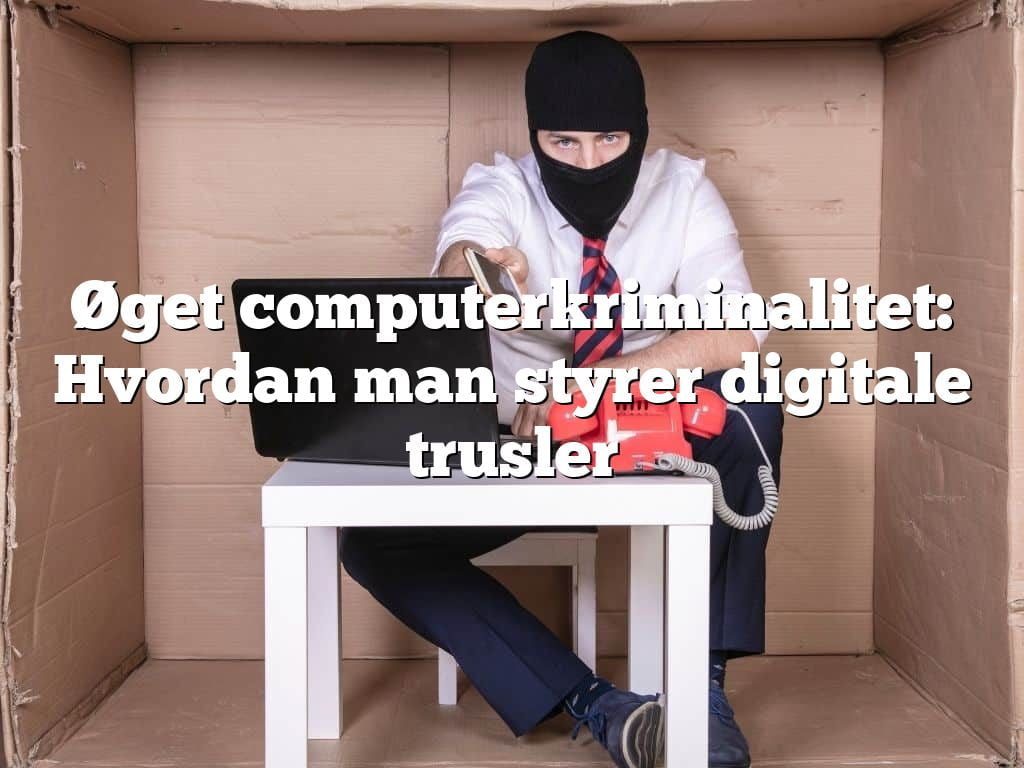 Øget computerkriminalitet: Hvordan man styrer digitale trusler Øget computerkriminalitet: Hvordan man styrer digitale trusler
