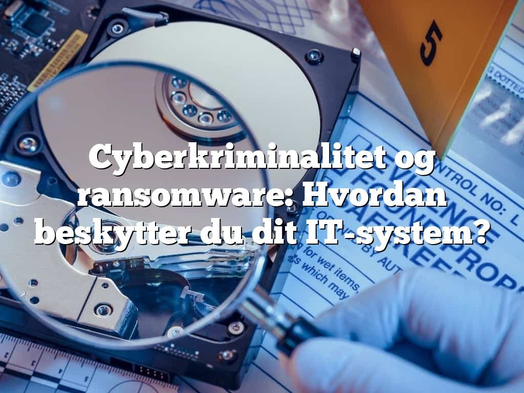 Cyberkriminalitet og ransomware: Hvordan beskytter du dit IT-system?