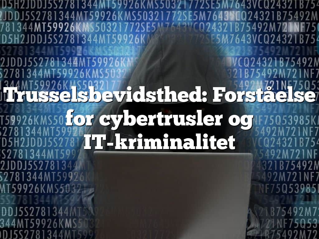 Trusselsbevidsthed: Forståelse for cybertrusler og IT-kriminalitet