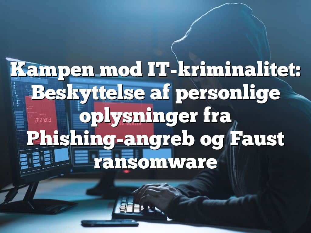 Kampen mod IT-kriminalitet: Beskyttelse af personlige oplysninger fra Phishing-angreb og Faust ransomware