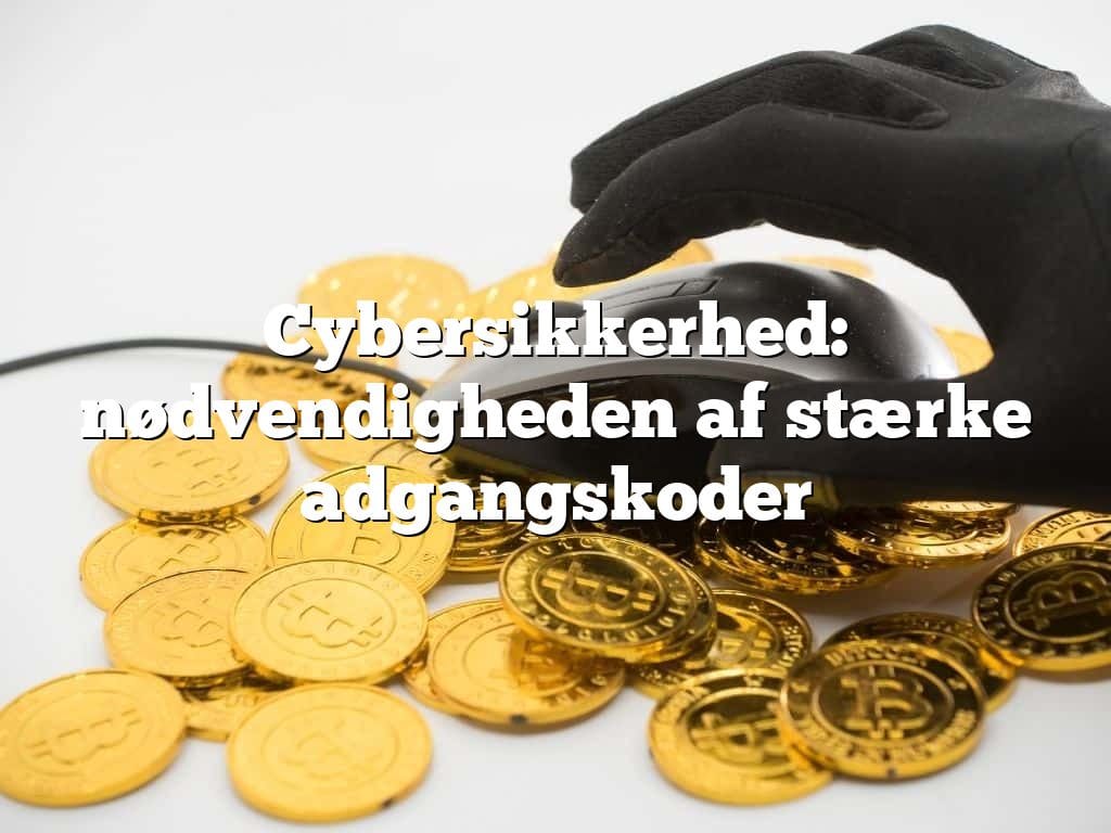 Cybersikkerhed: nødvendigheden af stærke adgangskoder