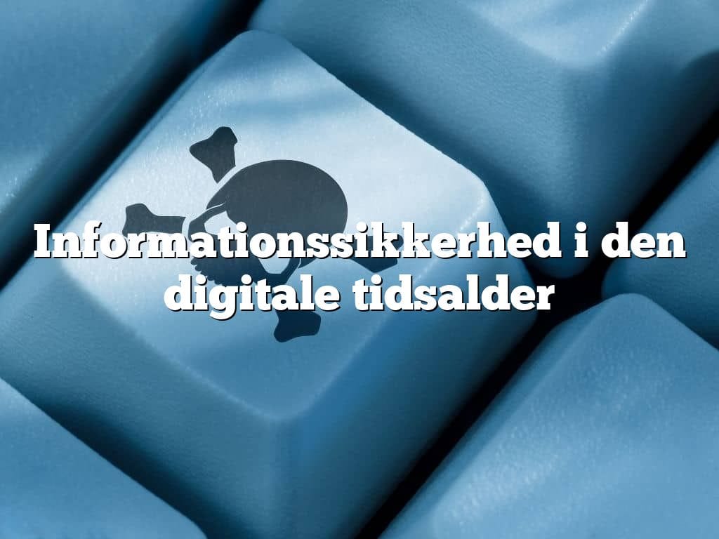 Informationssikkerhed i den digitale tidsalder