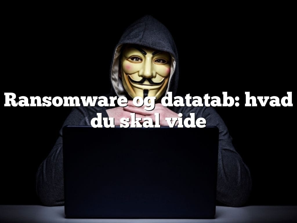 Ransomware og datatab: hvad du skal vide